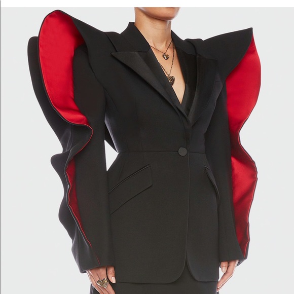 SOLD IN NYC - Heart-Sleeve Wool Jacket Alexander McQueen - Picture 3 of 8